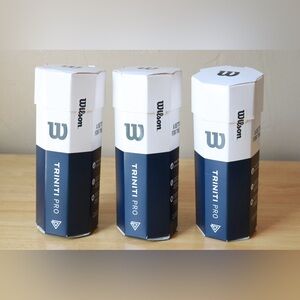 Wilson Triniti Pro 3 Tennis Balls, Sealed, New, 3 (3) Packs